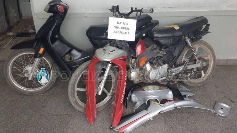Aprehenden a un joven y secuestran dos motos