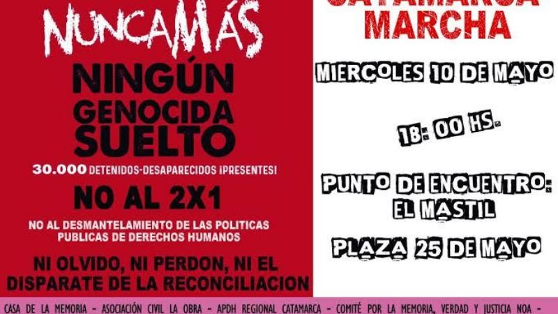 Hoy, conferencia de prensa por el “No al 2x1”