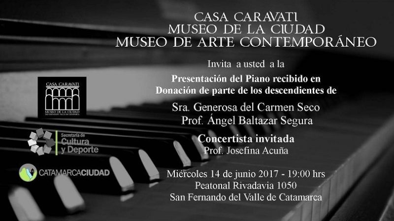 Donarán un segundo piano al Museo de la Ciudad