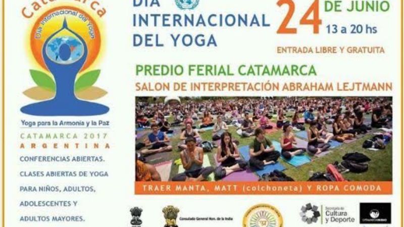 El  Día Internacional del Yoga se celebrará Catamarca