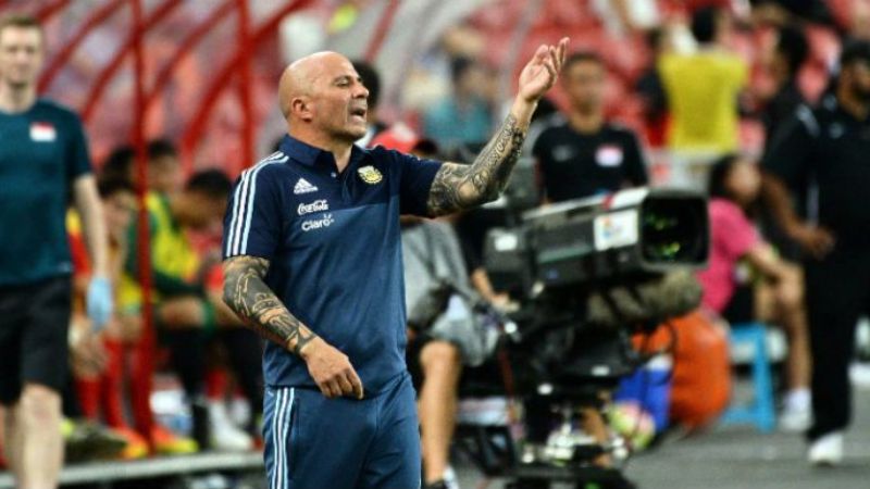 La tranquilidad de Sampaoli y la euforia de Tapia