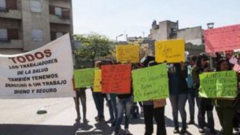 Manifestación de precarizados de Salud