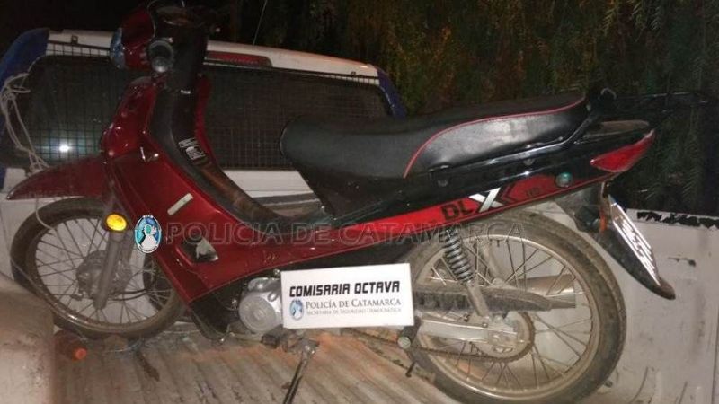 Recuperan una moto robada