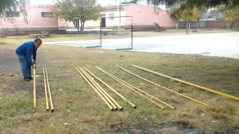 Comenzó obra instalación de gas natural Escuela 280