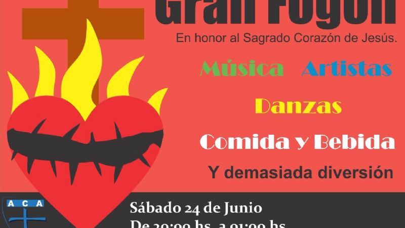 Fogón en honor al Sagrado Corazón de Jesús