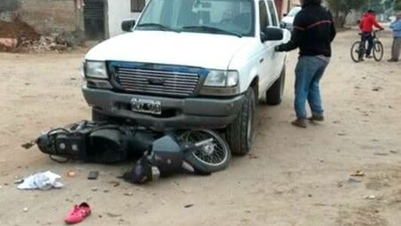 Joven hospitalizada tras un choque en Recreo