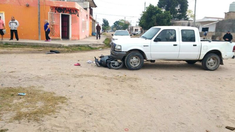 Joven hospitalizada tras un choque en Recreo