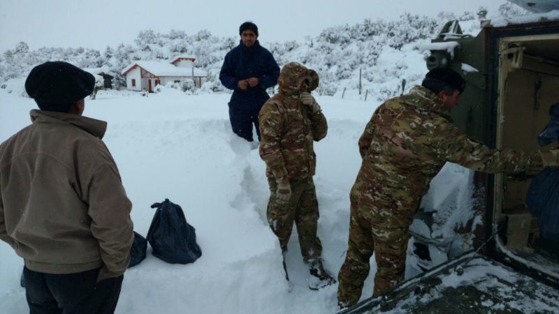 La Patagonia argentina, afectada por fuertes nevadas