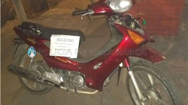 Intentó robar una moto