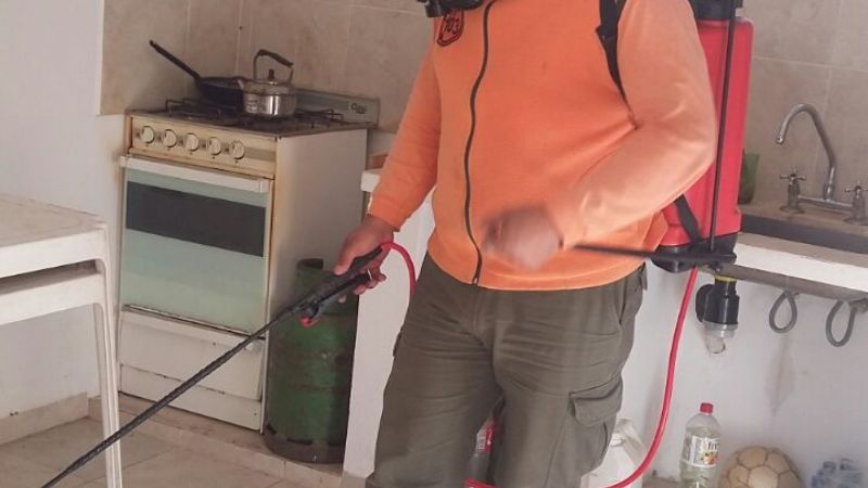 Defensa Civil fumigó predio de Alarmas Tempranas