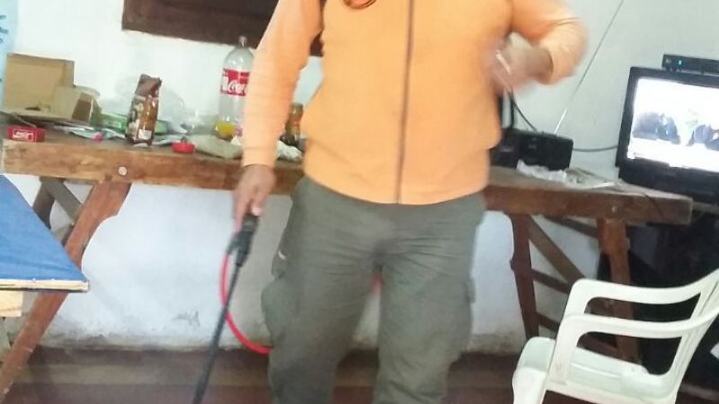 Defensa Civil fumigó predio de Alarmas Tempranas