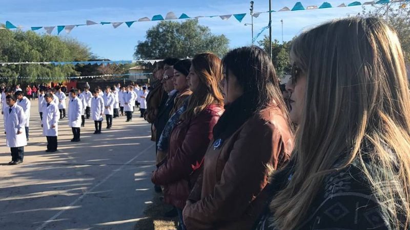 La senadora Sánchez participó del acto de la Bandera en Recreo