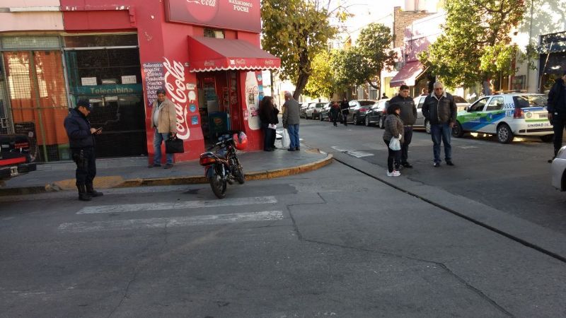 Accidente en pleno centro