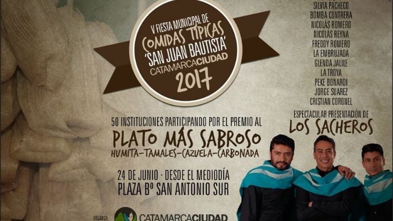 Todo listo para el festival de comidas típicas en el sur de la ciudad