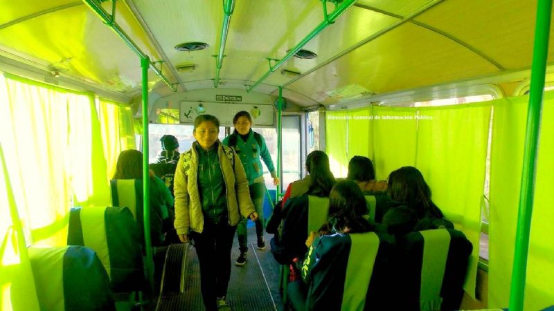 Primera semana de transporte gratuito para alumnos del IES Tinogasta