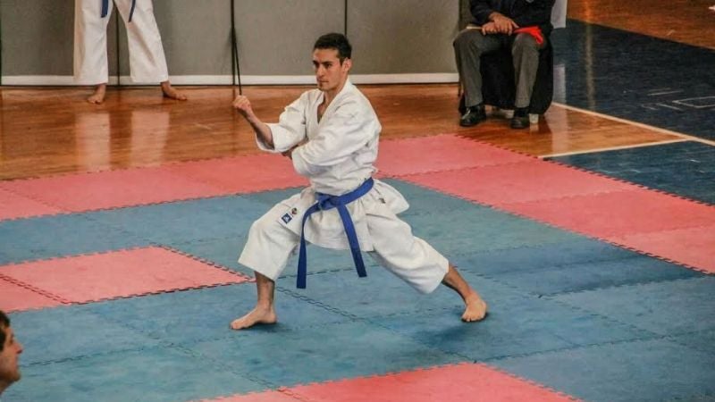 Walter Carrizo al Sudamericano de Karate en Bolivia