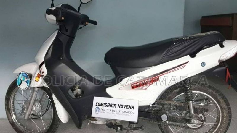 Recuperan una moto robada en el sur de la Capital