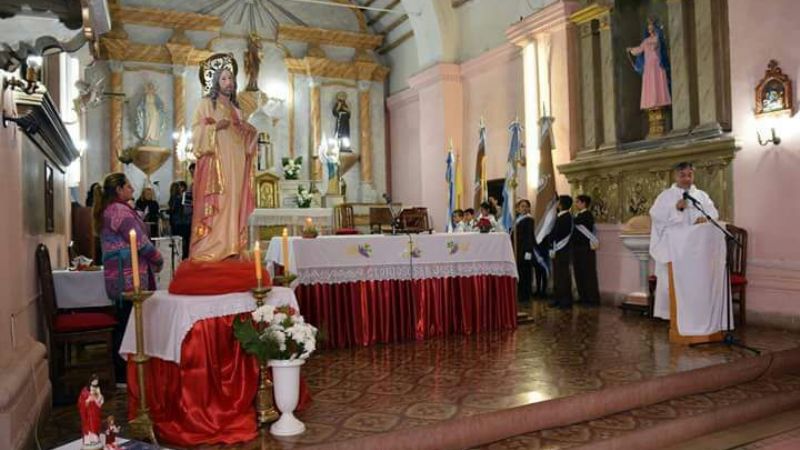 Celebraron al Sagrado Corazón de Jesús en Piedra Blanca
