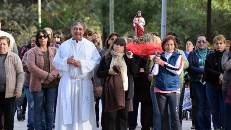 Celebraron al Sagrado Corazón de Jesús en Piedra Blanca