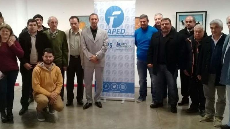 Chacón en la reunión de la FAPED, en Zárate