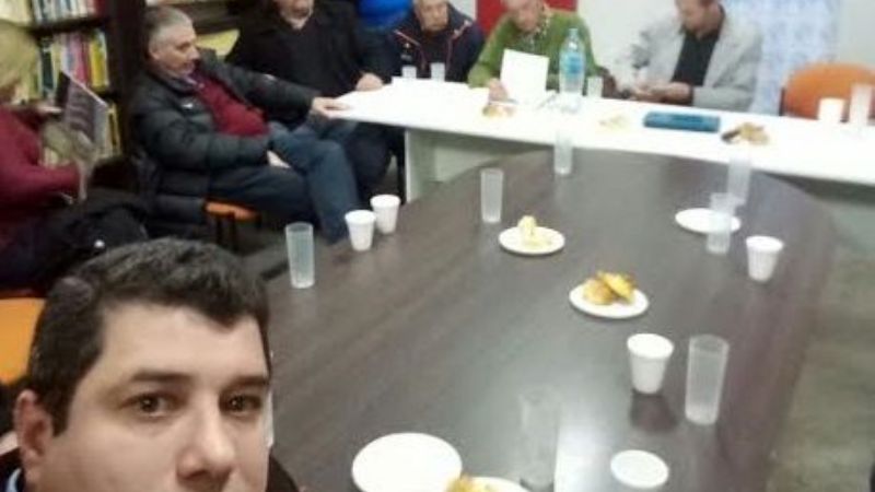 Chacón en la reunión de la FAPED, en Zárate