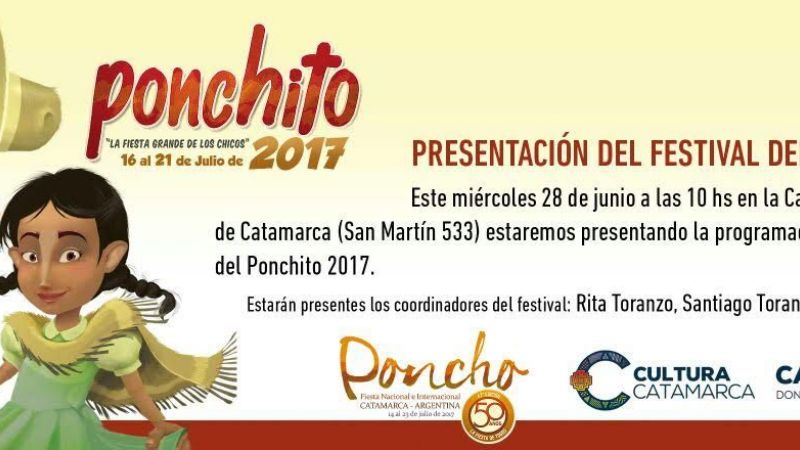 Presentan la programación del “Ponchito 2017”