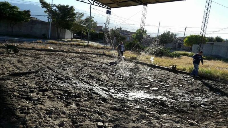 Trabajan en la construcción del templo en honor a Santa Maravillas de Jesús