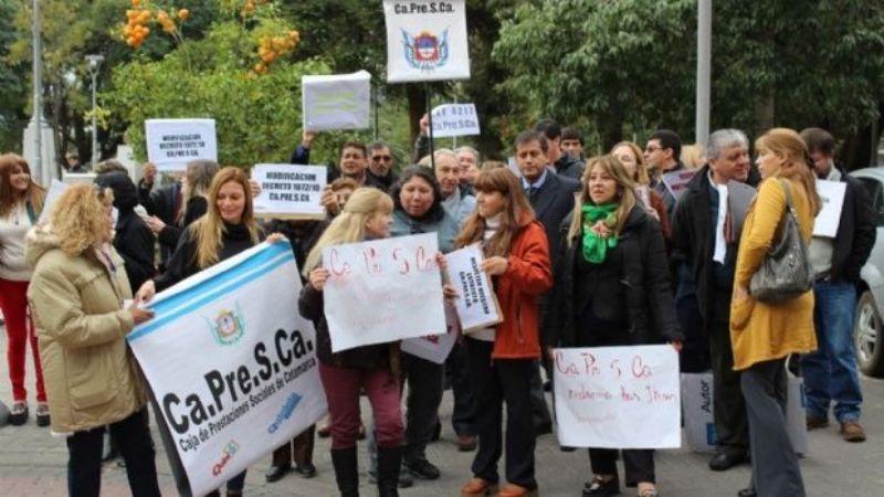 Nueva manifestación de trabajadores de Ca.Pres.Ca