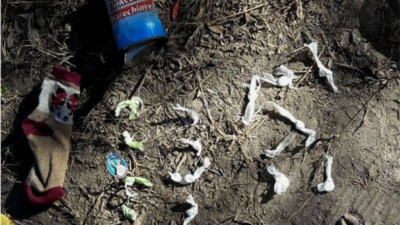 En persecución arrestan a un individuo y secuestran droga