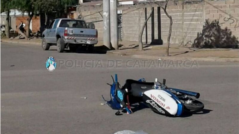 Chocaron auto y moto en el Norte