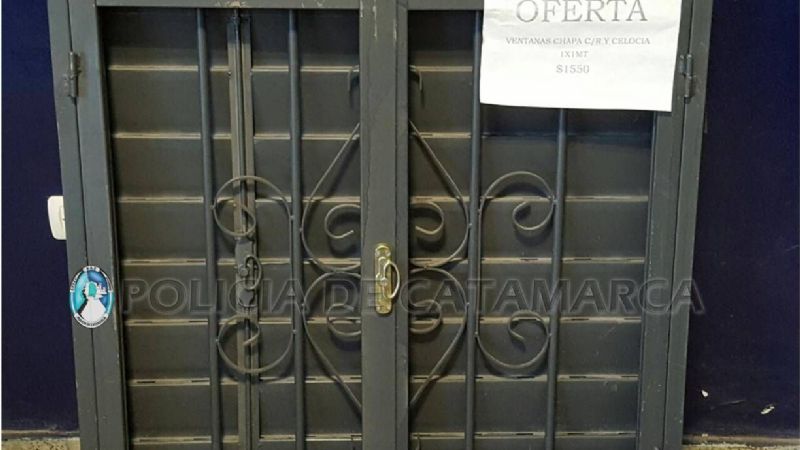 Demoran a un niño y recuperan una ventana sustraída