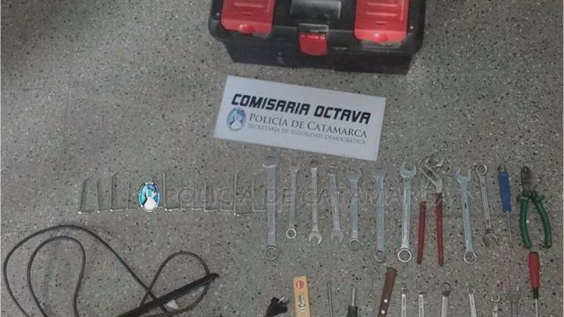 Aprehenden a un sujeto con elementos robados