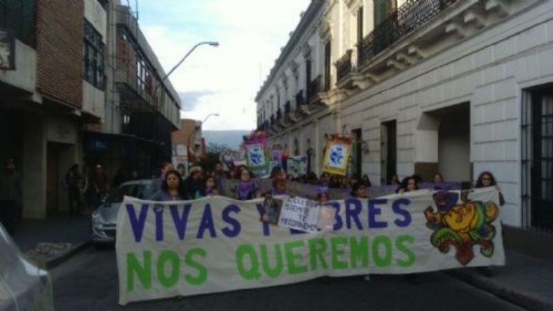 Gran convocatroria de la marcha "Ni una menos"