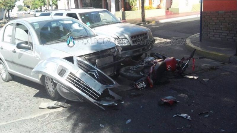 Violento choque múltiple en el Centro