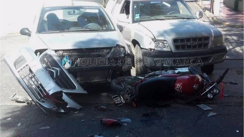 Violento choque múltiple en el Centro