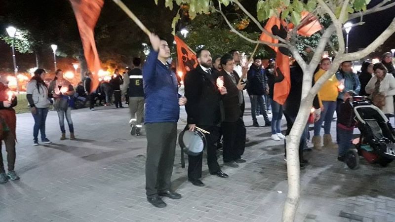 Docentes de Valle Viejo realizaron marcha de antorchas