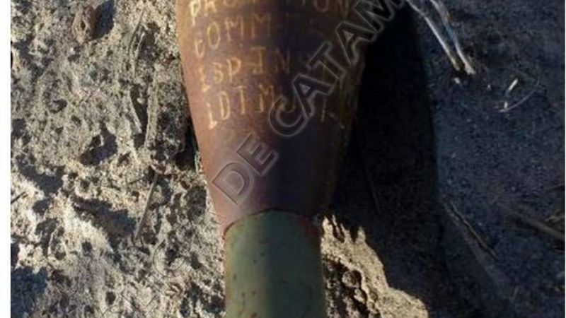 Encuentran una bomba de guerra en Santa María