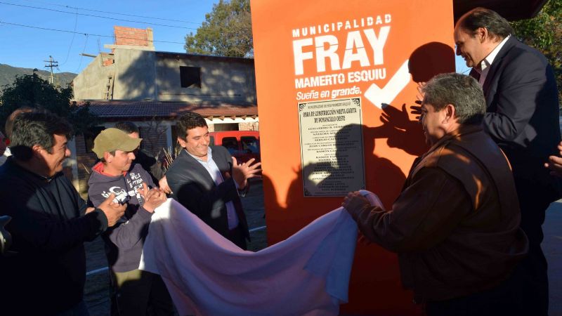 Inauguración de obras en Pomancillo Oeste