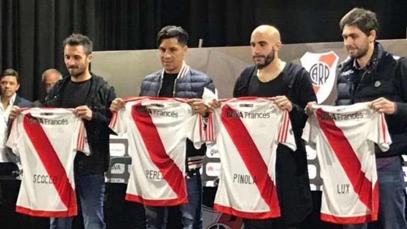 River presentó a sus cuatro refuerzos