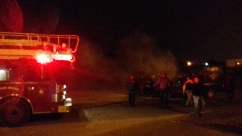 Se incendió un patrullero
