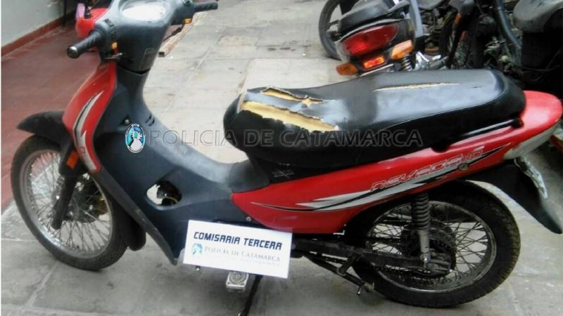 Secuestran una moto