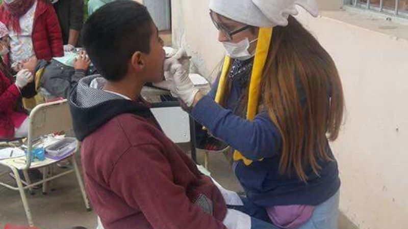 Visita de profesionales de la Universidad de La Plata en Icaño