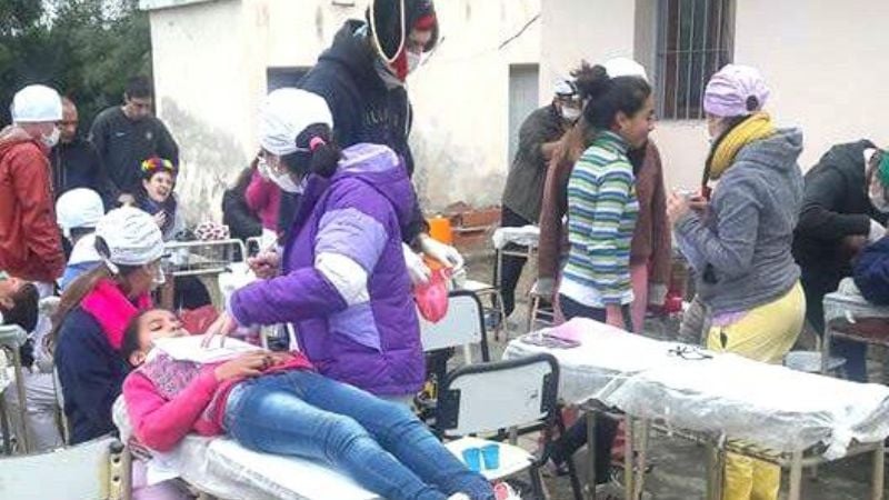 Visita de profesionales de la Universidad de La Plata en Icaño