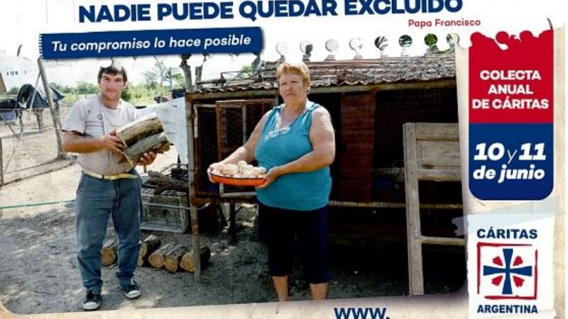 Este fin de semana, se realizará la Colecta Anual de Cáritas