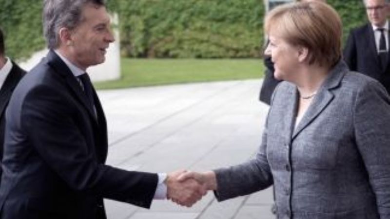 Mauricio Macri recibe a Angela Merkel