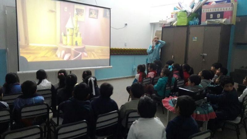 El Cine Móvil de Cultura celebró con los Jardines de Infantes
