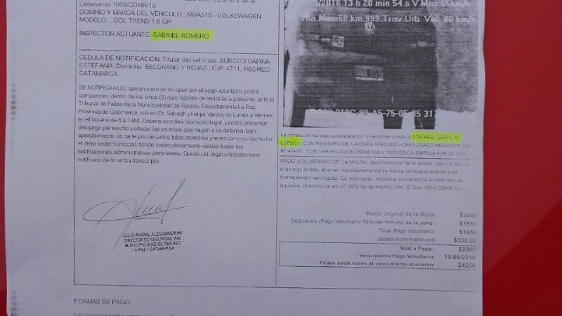 Prohibieron las odiadas foto-multas en Recreo