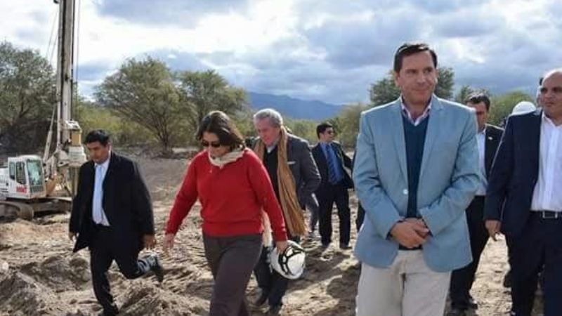 Lucía inauguró y visitó obras, junto a Páez, en Andalgalá