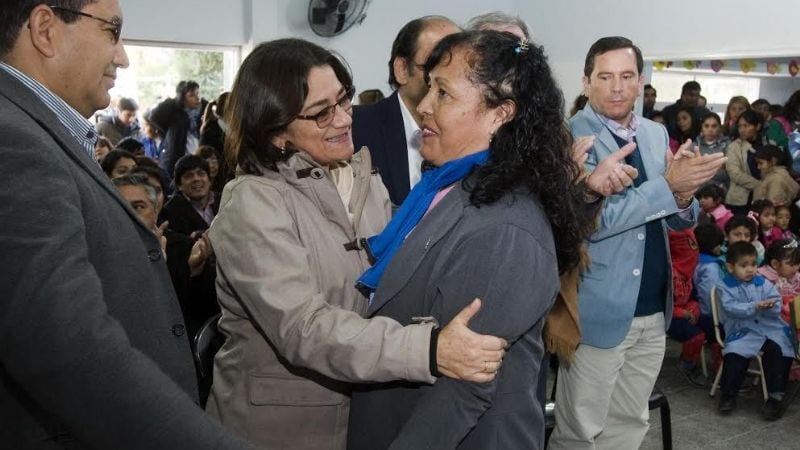 Lucía inauguró y visitó obras, junto a Páez, en Andalgalá