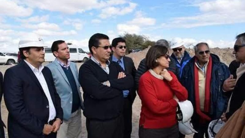 Lucía inauguró y visitó obras, junto a Páez, en Andalgalá